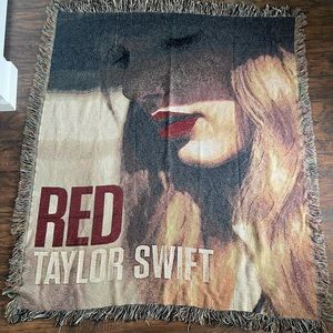 Taylor Swift Red Album Tapestry Woven Blanket